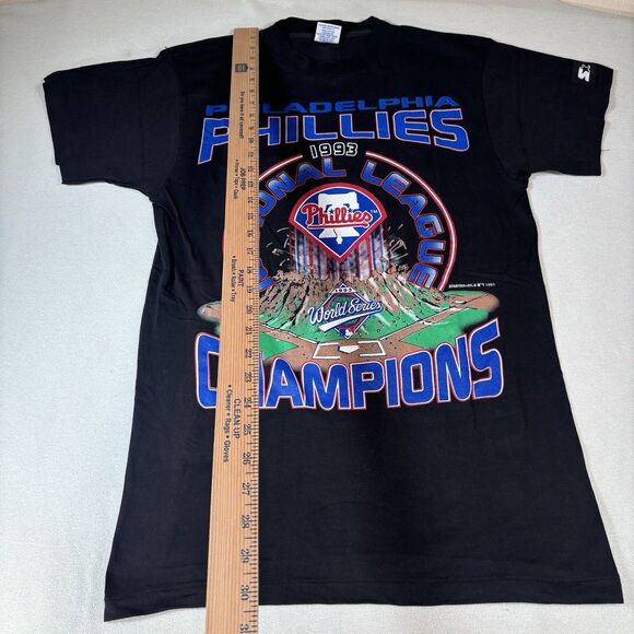 Vintage Philadelphia Phillies "Volcano" 1993 T-Shirt MLB Baseball Size M Starter - Picture 8 of 8